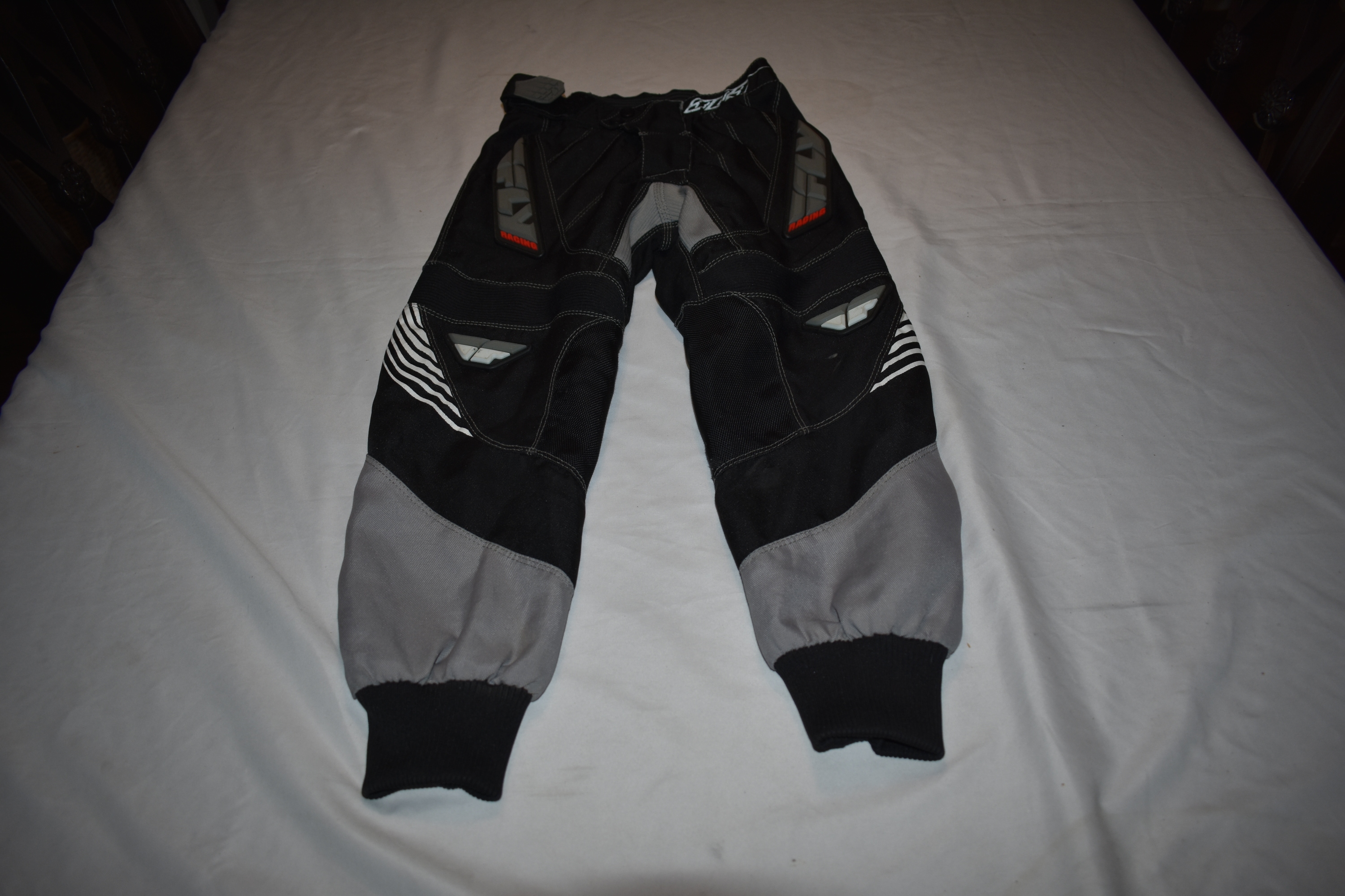 Fly Racing #303 Motocross Pants, Black/Gray, Size 22