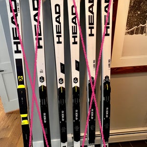 2 separate pairs of Head Racing skis w/out bindings World Cup Rebels i.GS RD Skis