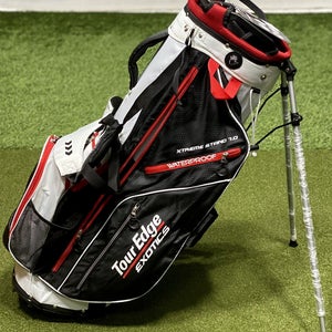 Tour Edge Xtreme 7.0 Ultralight Stand Carry Golf Bag Black/Red/White New #83001