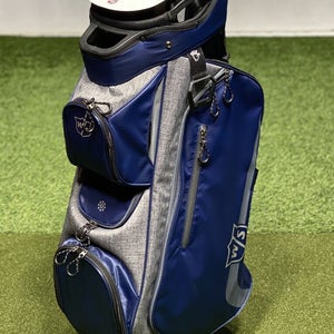 Wilson Staff Xtra Cart Golf Bag WGB4350NA Navy/Grey 14-Way Divider New #83967