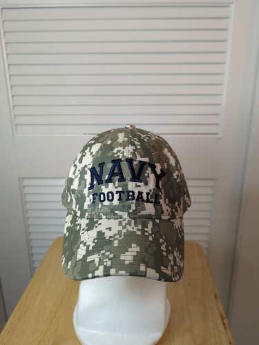 Navy Football Camo Legacy Strapback Hat NCAA
