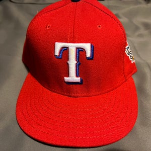 2010 Texas Rangers World Series 7 3/8 patch red 59fifty