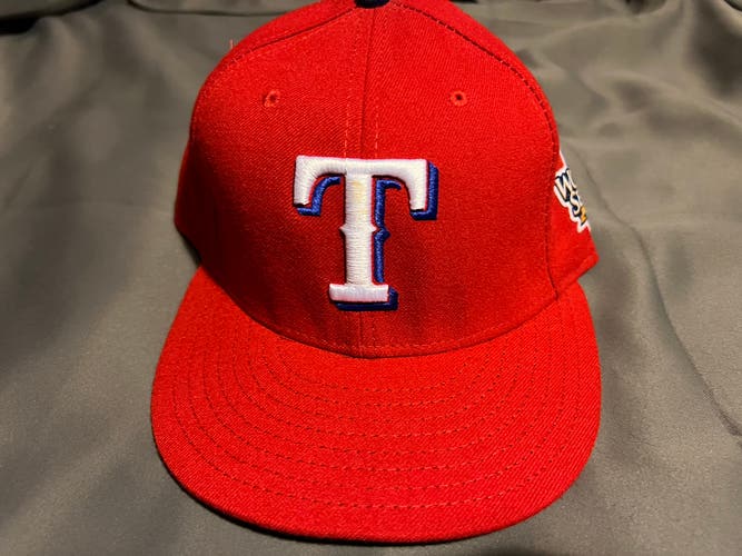 2010 Texas Rangers World Series 7 3/8 patch red 59fifty