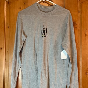 Gray New Men's SmartWool Base Layer/ Cool Shirt