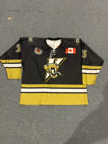 Game Used La Salle Vipers (GOJHL) Black Jersey Pick Your Number