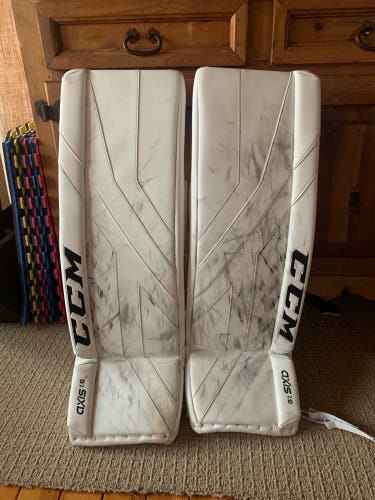 Used 34" CCM  Axis 1.9 Goalie Leg Pads