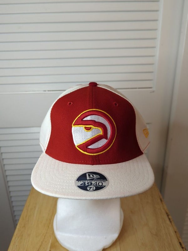 NEW VINTAGE NEW ERA NBA MIAMI HEAT WHITE FITTED HAT SIZE 7 1/2