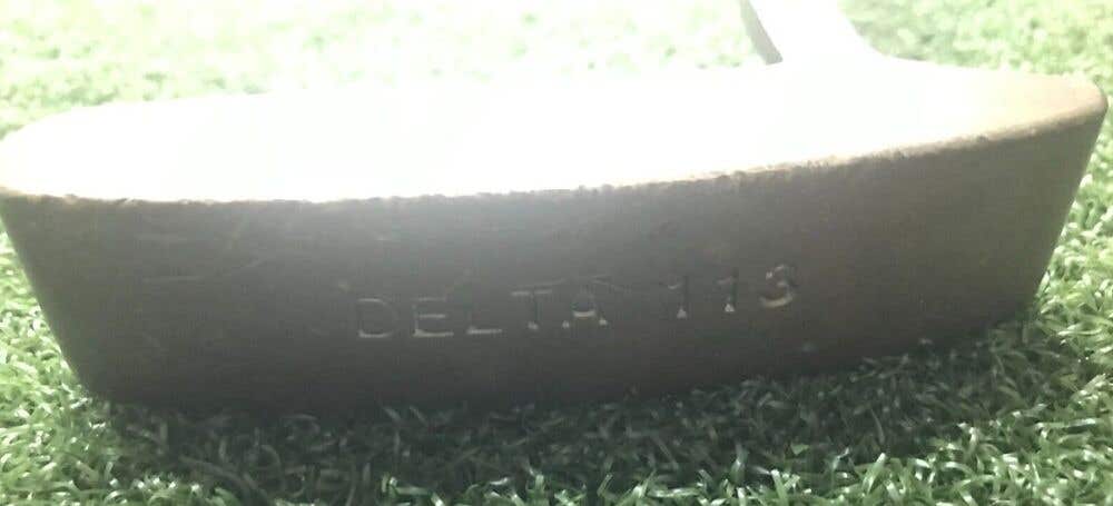 Delta 113 Brass Blade Putter / RH / Steel ~3.55" / New Grip / dj7381
