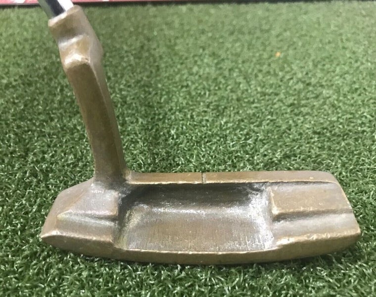 Delta 113 Brass Blade Putter / RH / Steel ~3.55" / New Grip / dj7381