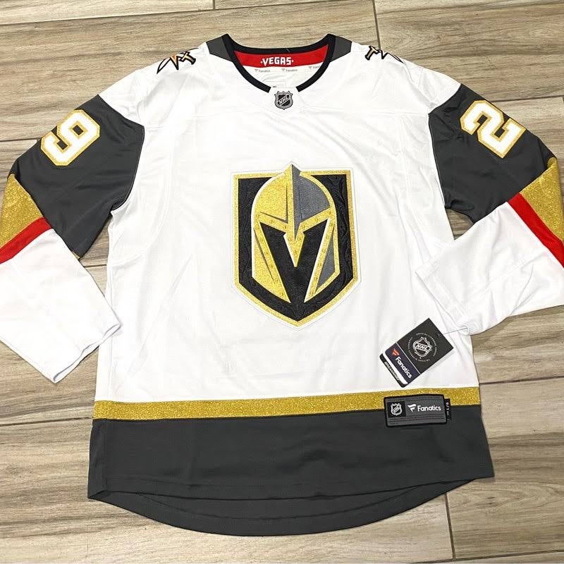 Marc-Andre Fleury Vegas Golden Knights Fanatics Authentic Unsigned Gold Alternate Jersey in Net Photograph