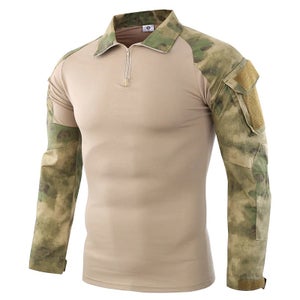 New Men's Hiking Tee shirt Tactical Military Assault Combat Shirt