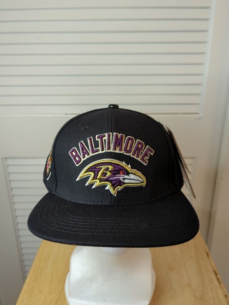 Reebok, Accessories, Vintage Baltimore Ravens Purple Black Reebok Hat  Size 7 8 10 Wool