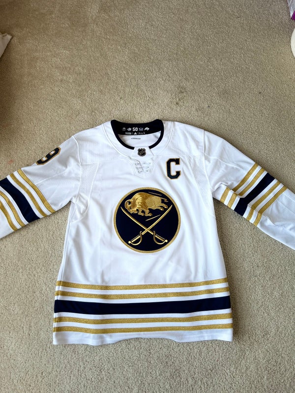 Jack Eichel Buffalo Sabres Adidas Home Authentic Player Jersey 52/L  Preowned