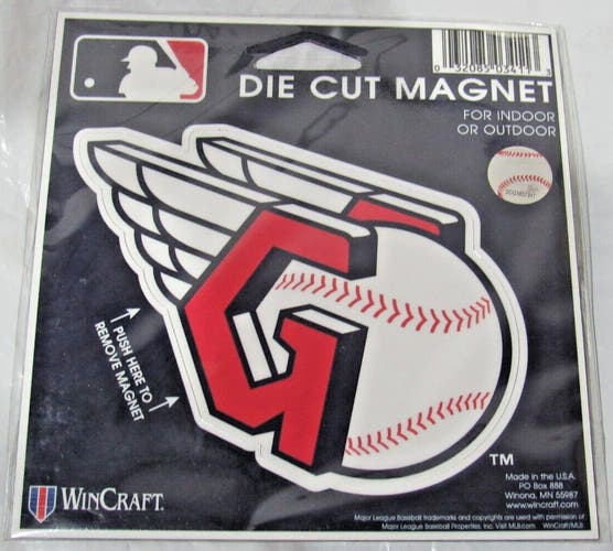 MLB Cleveland Guardians 4 inch Auto Magnet Die-Cut Logo by WinCraft