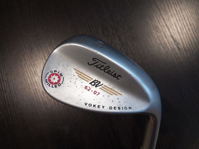 RIGHT HAND TITLEIST VOKEY 62-07 GOLF LOB WEDGE STEEL WEDGE FLEX