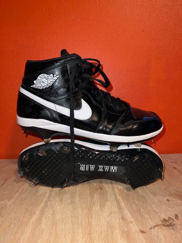Black Adult Men's Used Size 12.5 (Women's 13.5) Metal Air Jordan High Top