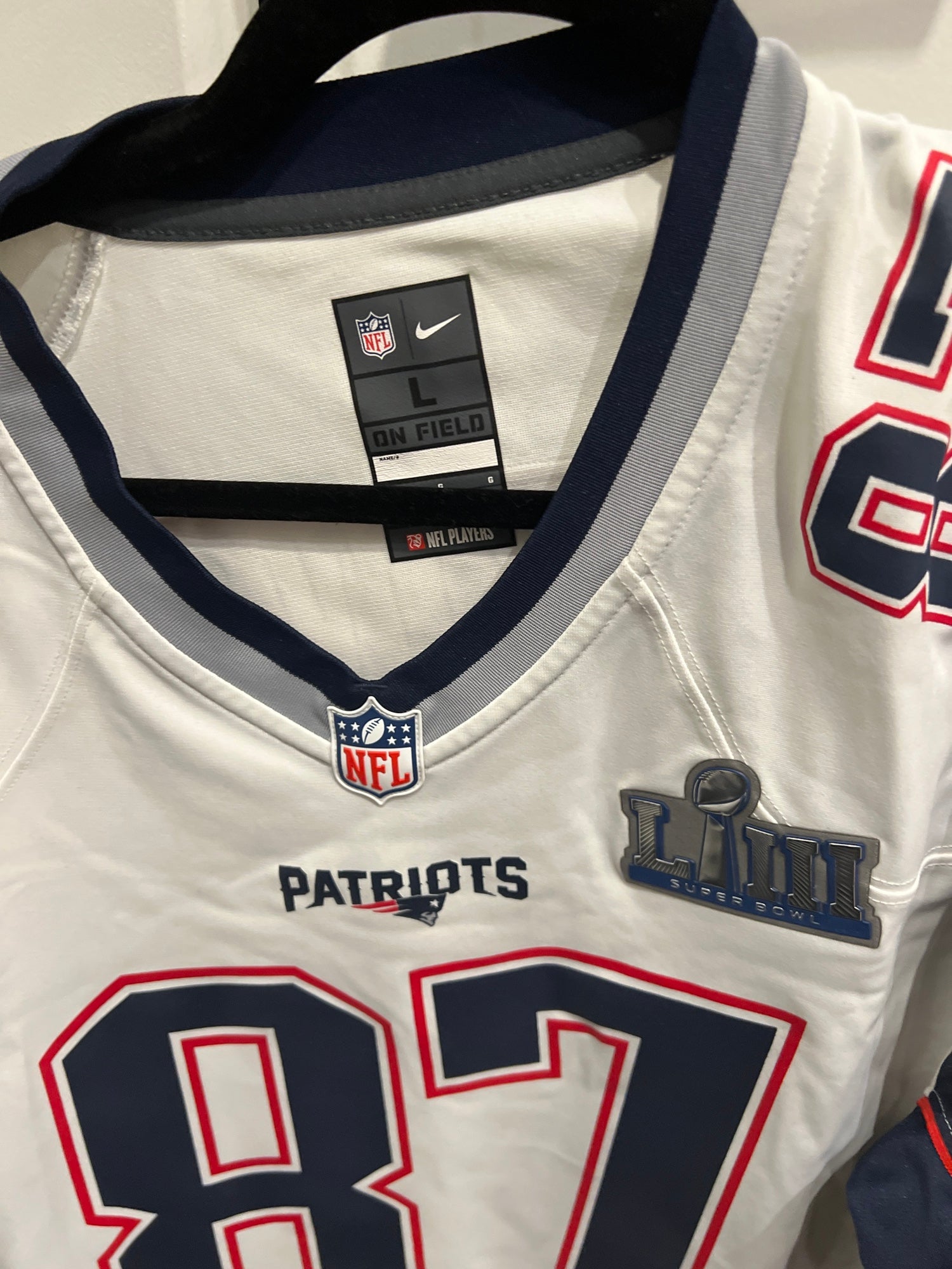 NFL Patriots Rob Gronkowski Replica Team ColorJersey 