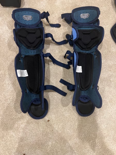 Easton Elite x Intermediate Catcher&s Set - Navy/Carolina Blue