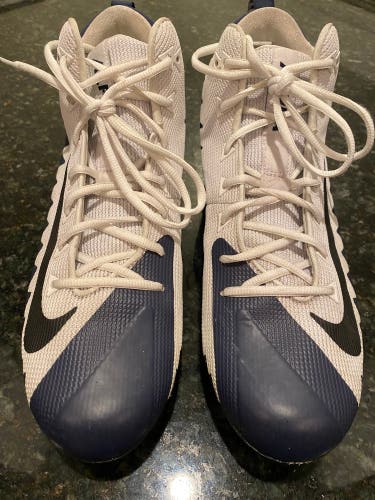 Nike Blue Men's Molded Cleats Mid Top Alpha Menace