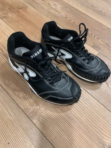 Black Used Men’s Size 7.5 (Women's 8.5) Turf Cleats Low Top Ringor