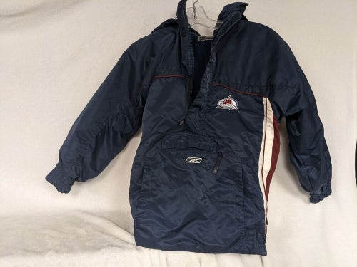 Reebok Avalanche NHL Half Zip Youth Jacket Coat Size Youth Medium Color Blue Con