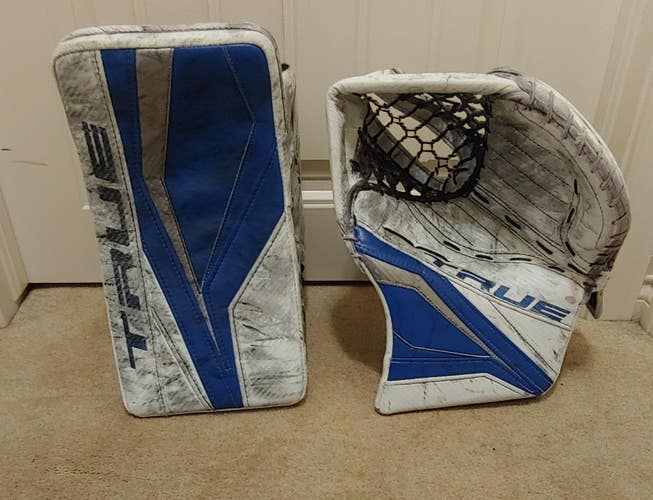 Used Pro stock NCAA D1 True L12.2 Glove and Blocker Regular