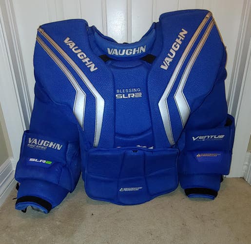 Used Pro Stock NCAA D1 Vaughn Ventus SLR2 Pro Carbon Goalie Chest Protector XL