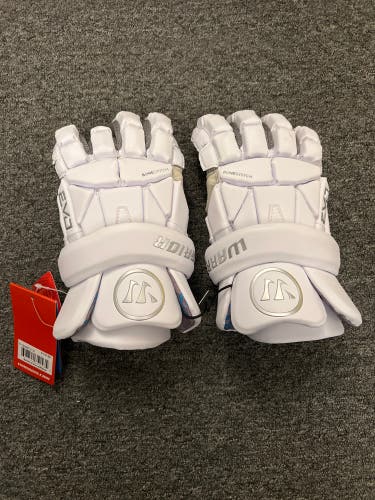 Warrior Evo Ax Suede Lacrosse Gloves 2022 (MEDIUM)  *FREE SHIP*