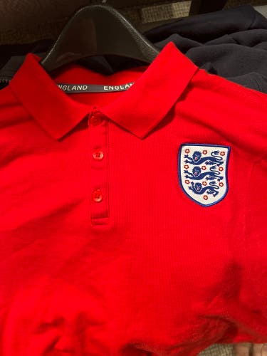 England soccer National team collared shirt