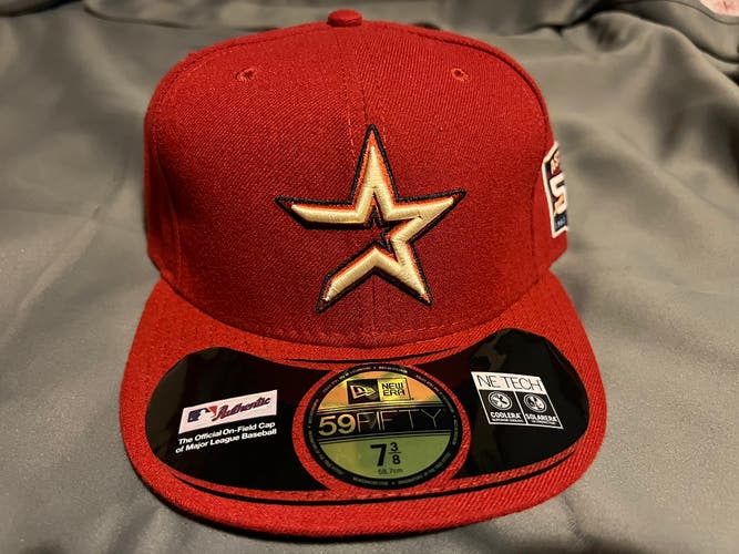 Houston Astros 7 3/8 authentic 50th year patch 2012