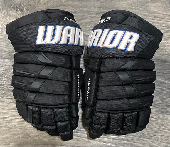 New Warrior Alpha DX Pro Gloves 13" Pro Stock Washington Capitals Reverse Retro