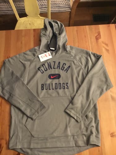 NWT men’s XL nike spotlight gonzaga bulldogs logo hoodie basketball