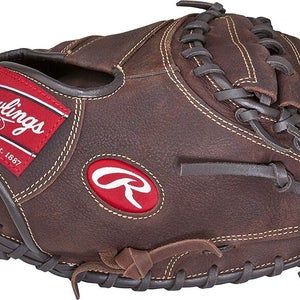 NWT Rawlings Player Preferred 33" Catcher's Glove Chocolate Brown RHT