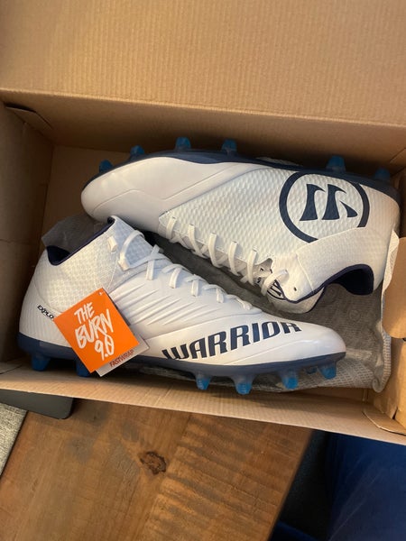 White Unisex Turf Cleats Mid Top Burn 9.0