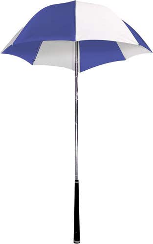 Rain Caddy Golf Bag Umbrella - Keeps Golf Clubs Dry! - Royal Blue / White