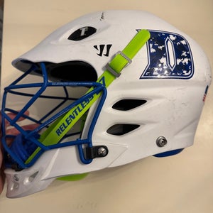 Duke Game Worn Warrior Helmet By Myles Jones