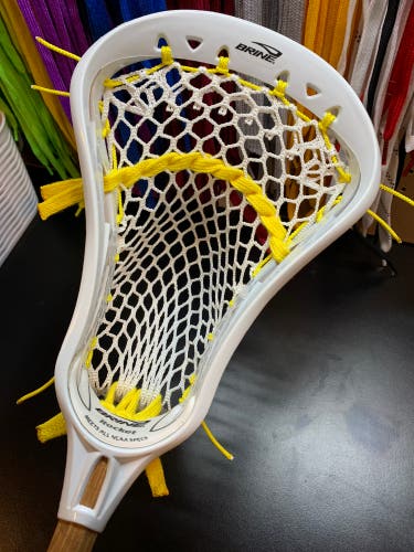 Barely Used Brine Rocket Lacrosse head Professionally Strung W/ Semi-soft Mesh