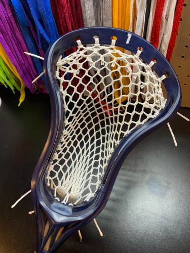 NEW #1 Custom Dyed Lacrosse Head Professionally Strung W/ Semi-soft Mesh