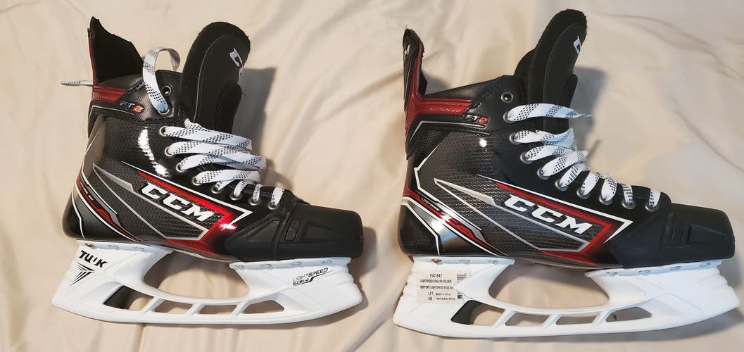 Senior Used CCM JetSpeed FT2 Hockey Skates Pro Stock Size 8.25 E/A