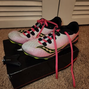Saucony Used Size 5.5 (Women) Pink Adult Track Cleats