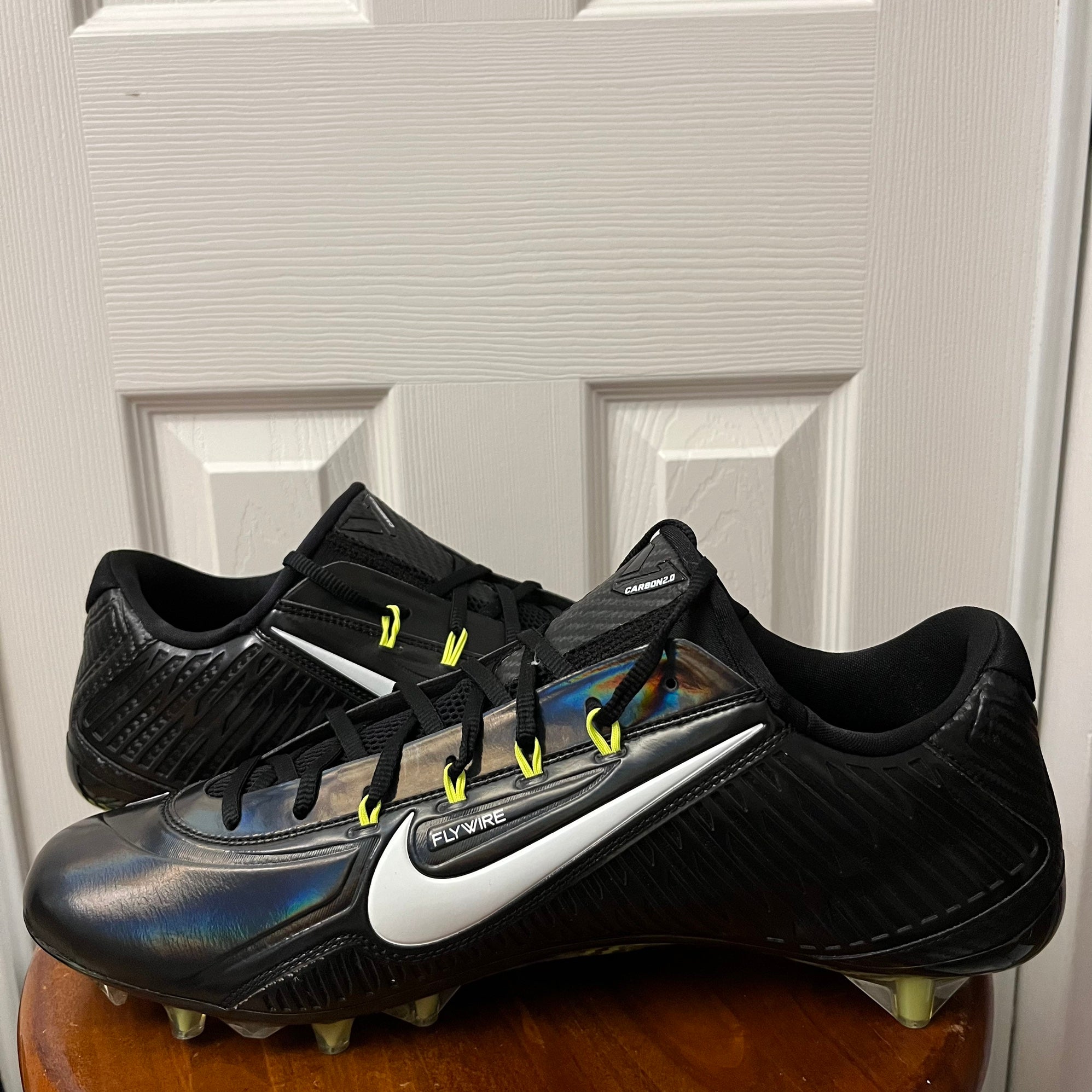 Nike Vapor Carbon Elite 2 TD Football Cleats 631425-011 Men’s Sz 15 With Bag