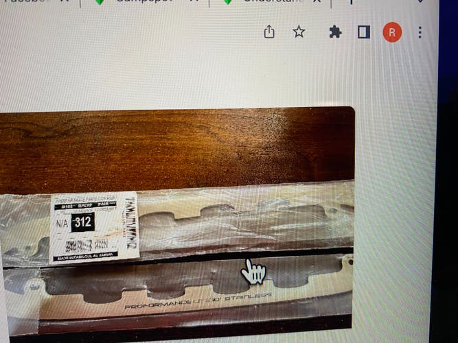 2 pair of New CCM E Pro 312 mm Stainless steel perforated lite.