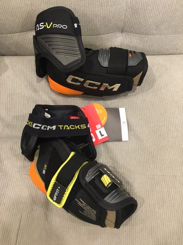 New! CCM Tacks AS-V Pro Hockey Elbow Pads Senior Large