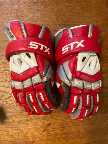Used Player's STX 13" Assault Lacrosse Gloves