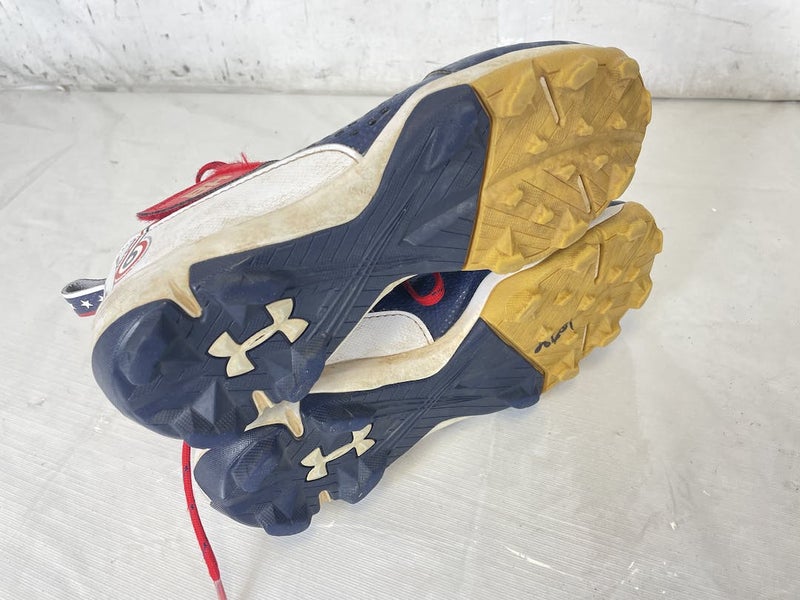 Used Under Armour BRYCE HARPER 4 MID Junior 04.5 Baseball and Softball Cleats  Baseball and Softball Cleats