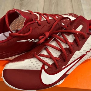Nike React Vapor Ultrafly Elite 4 Baseball Cleat Shoes Crimson White Men’s Size 13