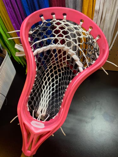 NEW Lacrosse Head Dyed & Professionally Strung W/ Semi-soft Mesh