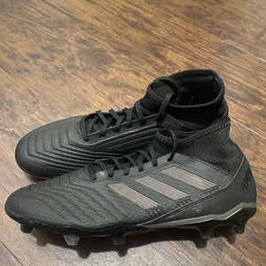 Adidas adizero predator 18.3 fg soccer football black cleats size 10.5 mens RARE