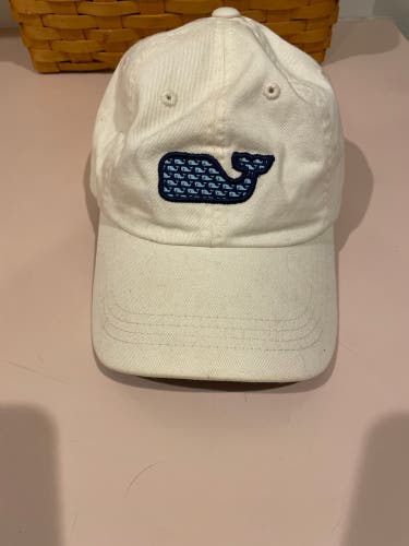 Vineyard Vines White Used One Size Fits All Hat