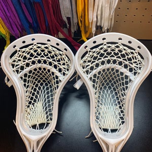 2 Pack NEW Lacrosse heads Proffesionally Strung w/ Semi-soft mesh NO OFFERS NO TRADES
